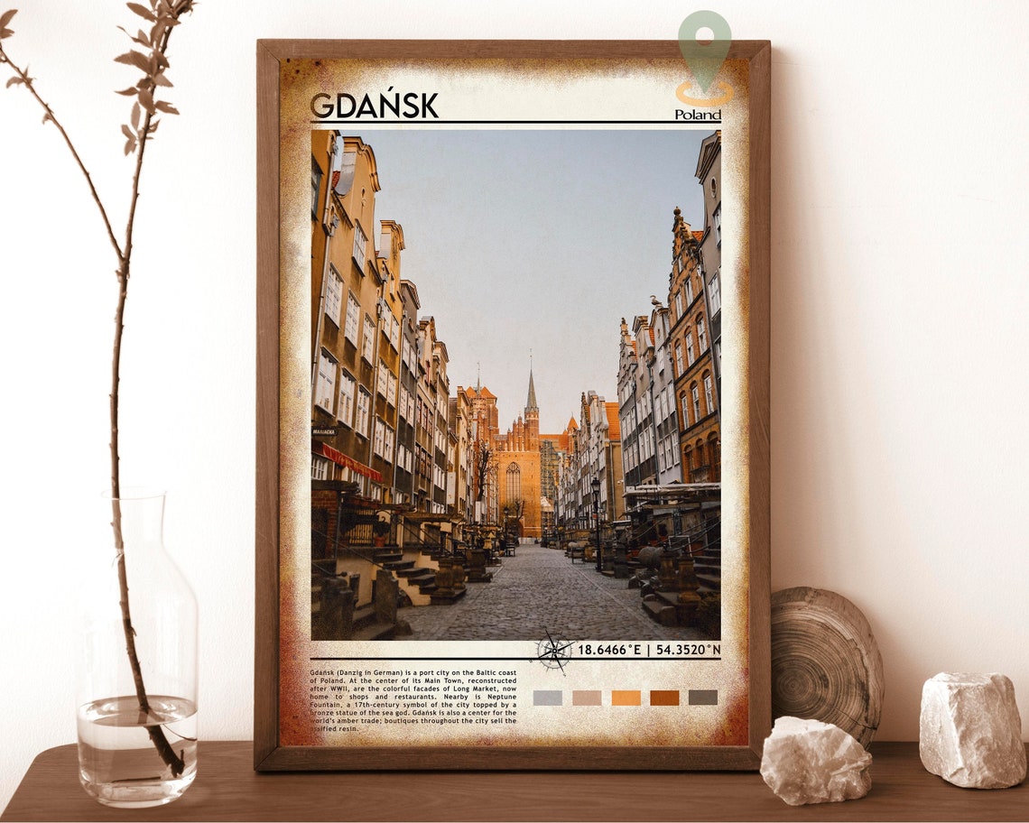 Gdansk Print Gdansk Art Gdansk Poster Gdansk Photo Gdansk Poster Print Gdansk Painting Gdansk Poster Gdansk Art Work Poland Poster - Image 6