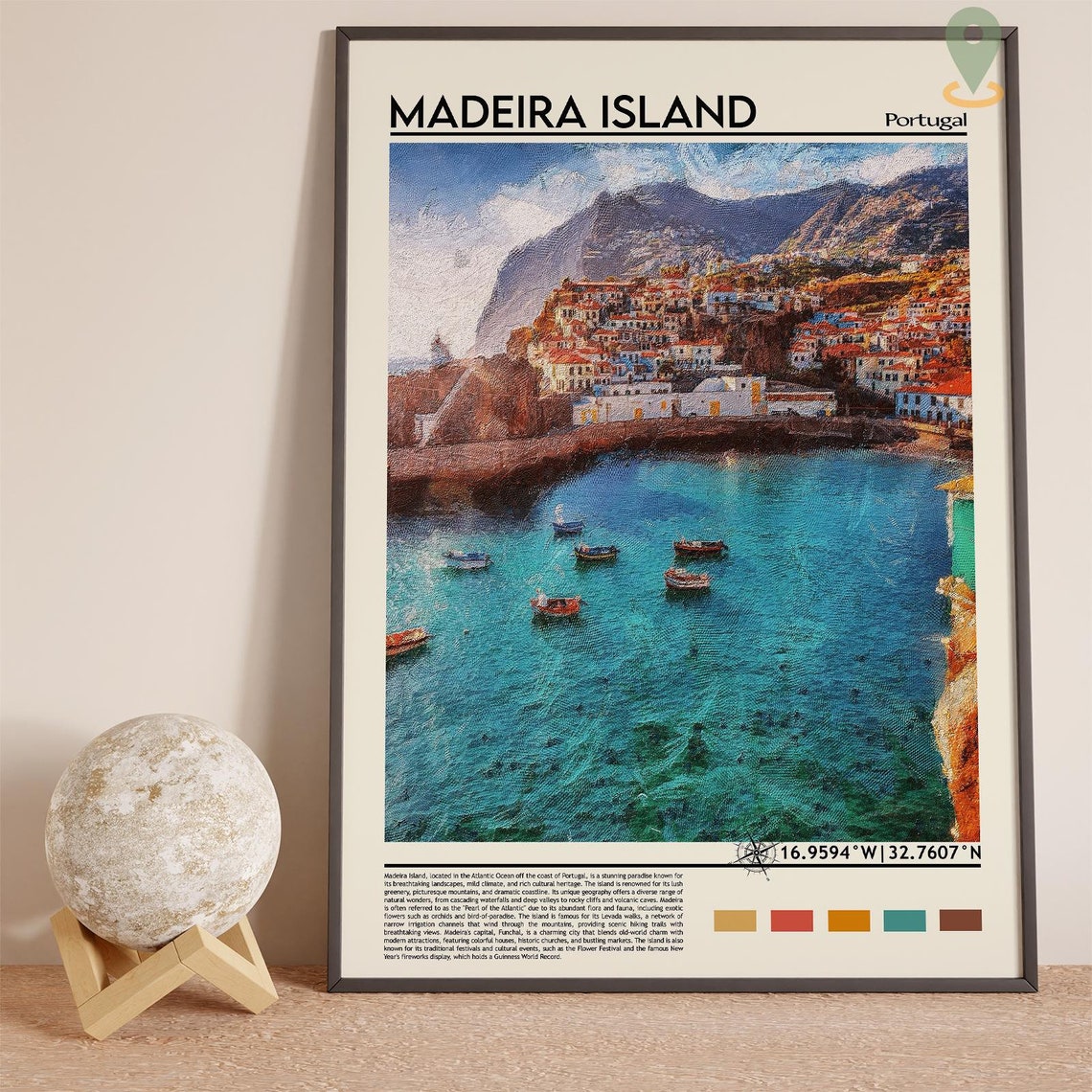 Madeira Island Print Madeira Island Poster Madeira Island Wall Art Madeira Island Travel Print Madeira Island Art Print Madeira Island - Image 3