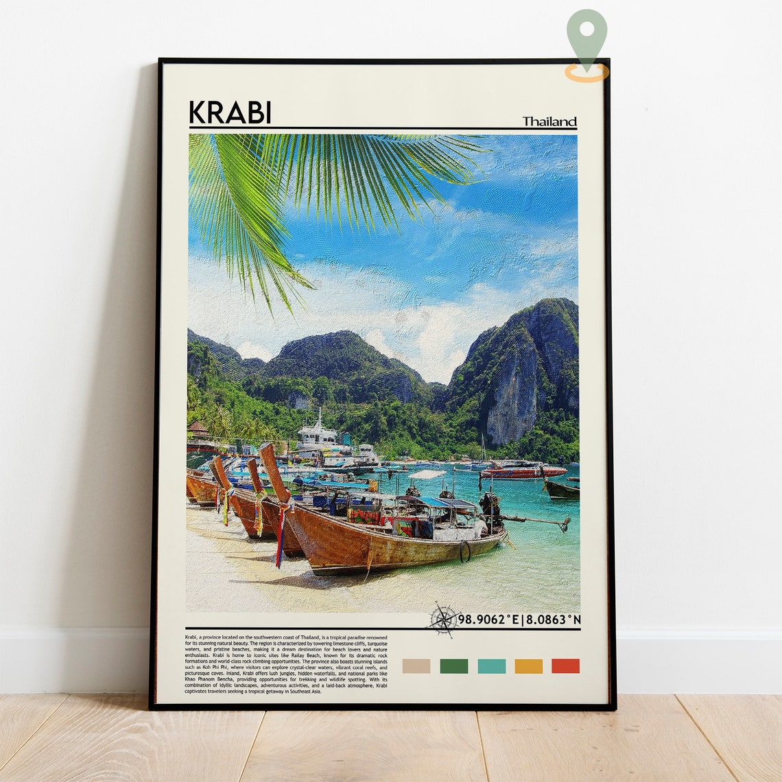 Krabi Print Krabi Poster Krabi Wall Art Krabi Travel Krabi Art Print Krabi Artwork Krabi Photo Krabi Thailand Print Krabi Home Decor - Image 5
