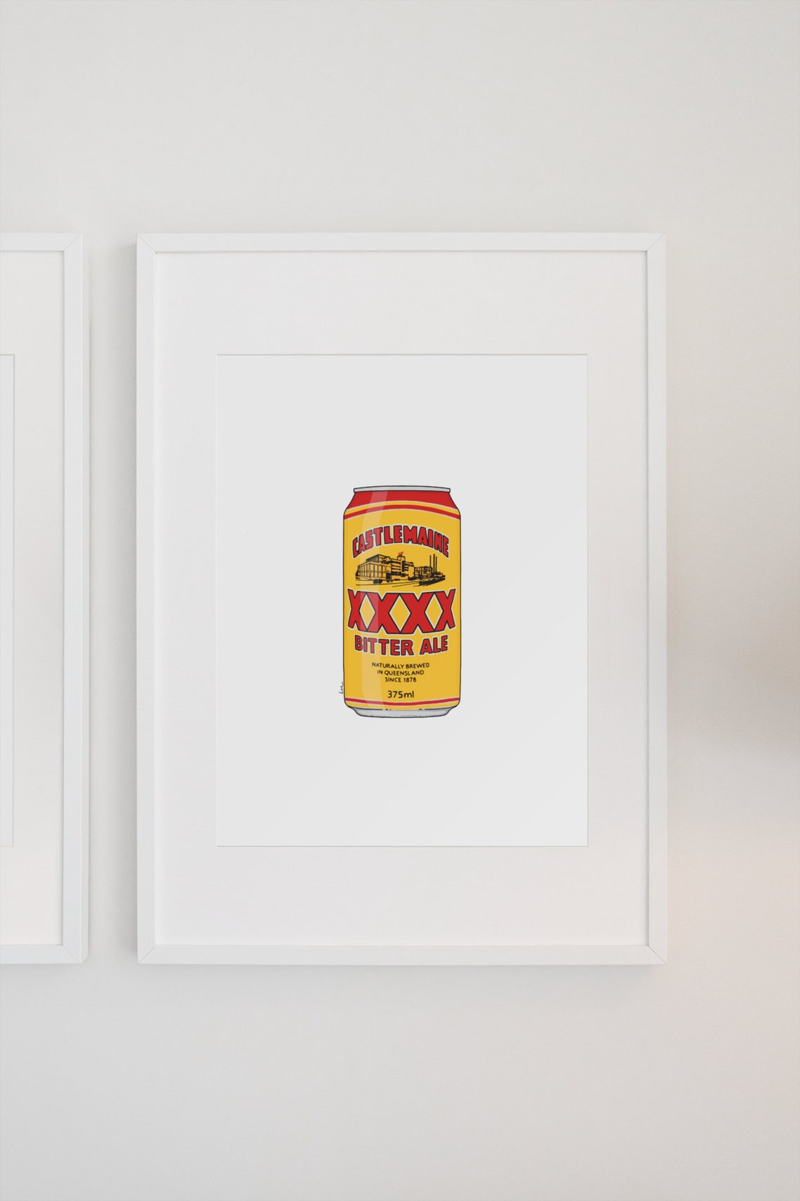 Beer Series Xxxx Bitter Art Print, Aussie Beer