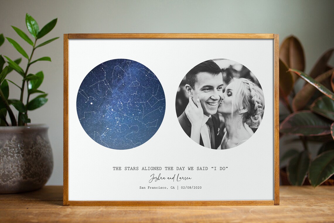 Personalized Star Map Night Sky, Constellation Print - Image 2