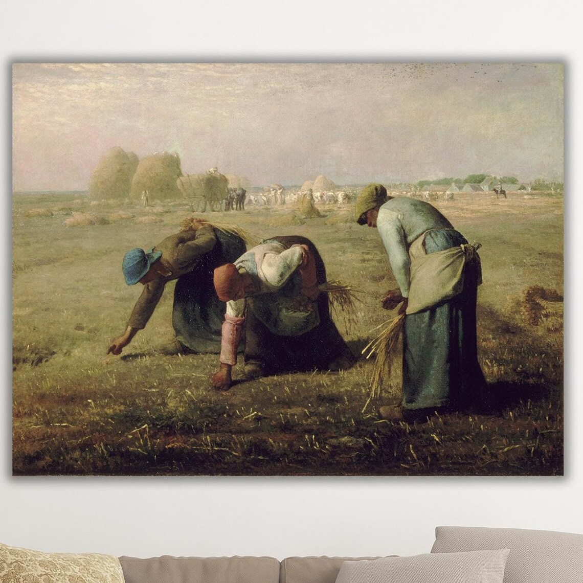 The Gleaners By Millet, Vintage Farm Scene Art Print