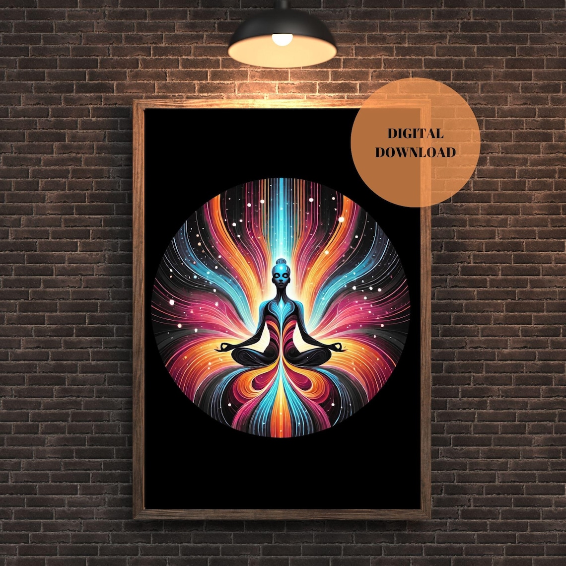 Yogi Meditating Yoga Pose, Mindfulness Gift