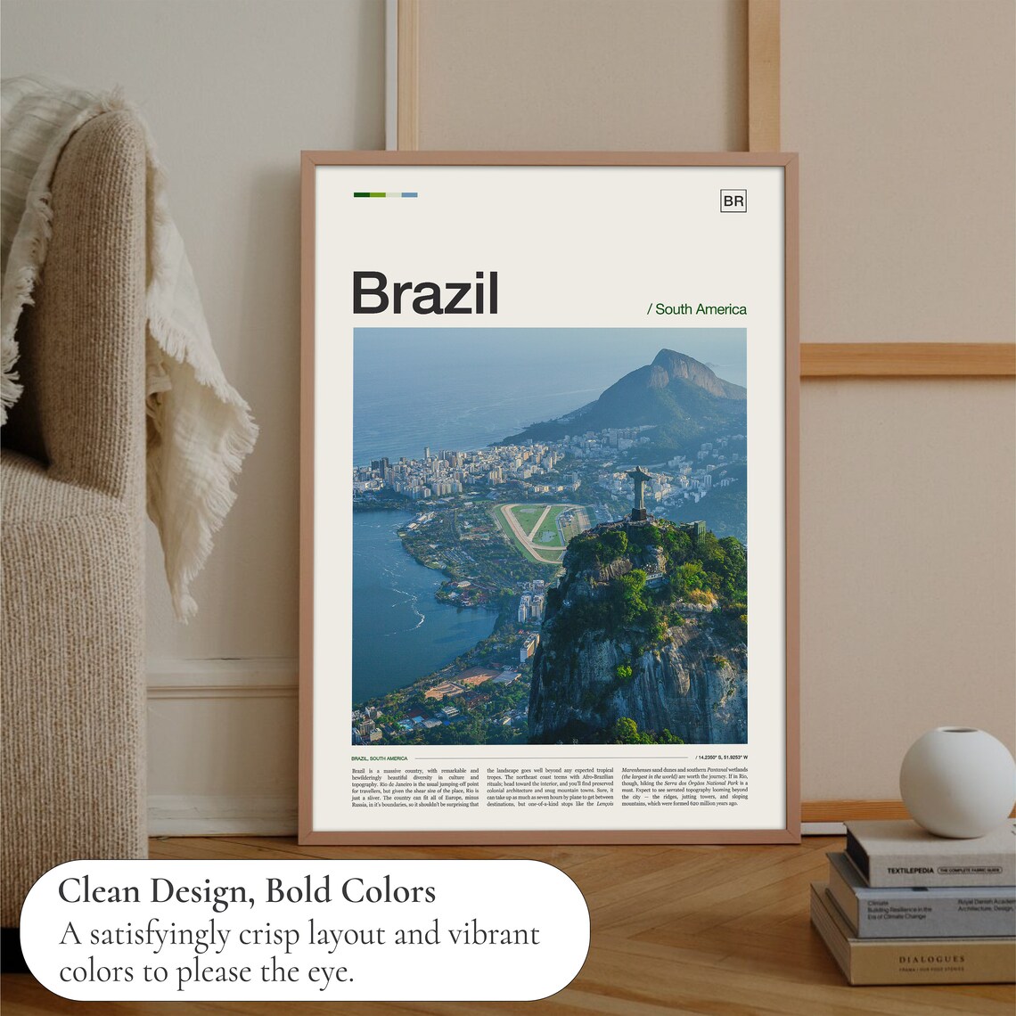 Brazil Travel Poster, Latin America Wall Art - Image 3