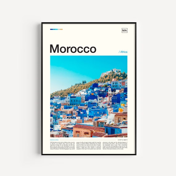 Morocco Print Morocco Poster Morocco Wall Art Morocco Art Print Morocco Artwork Morocco Photo Morocco Travel Morocco Photography