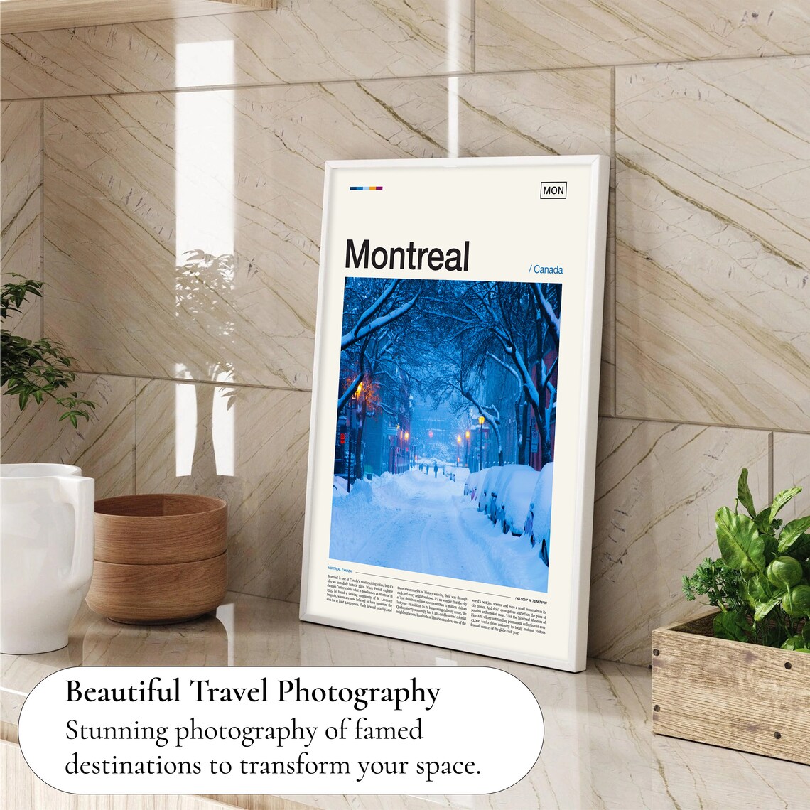 Montreal Gift Canada Travel Poster - Image 4