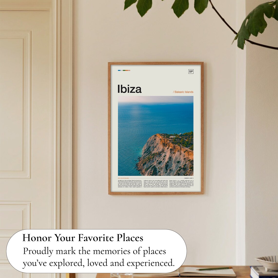 Ibiza Balearic Islands Cliffs Mediterranean Sea Photo Travel Poster - Image 5