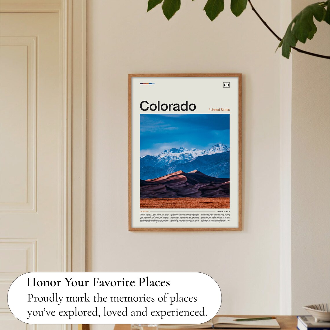 Colorado Travel Poster, USA Wall Art Print - Image 5