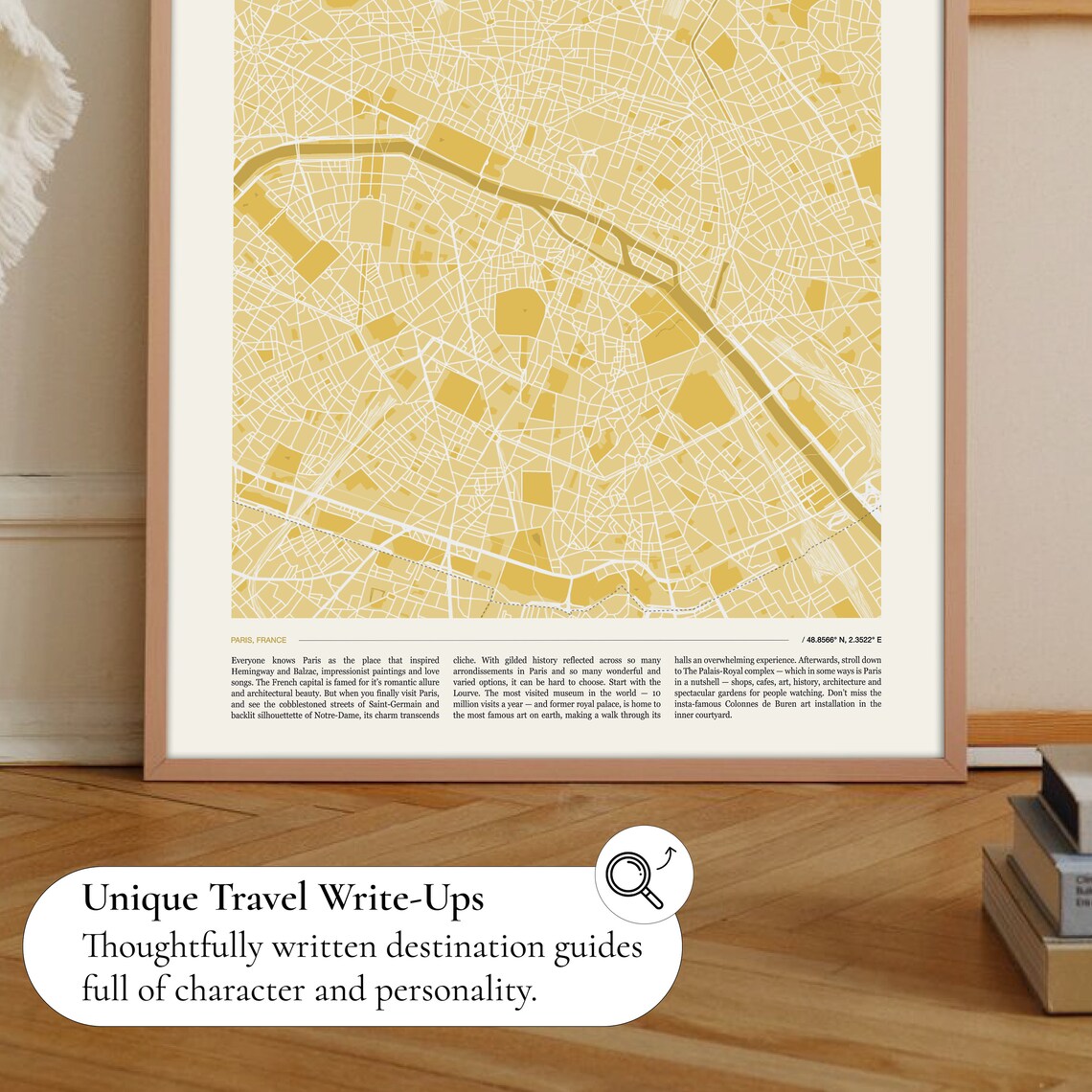 Paris Map Print, Travel Poster for Home Decor - Image 2