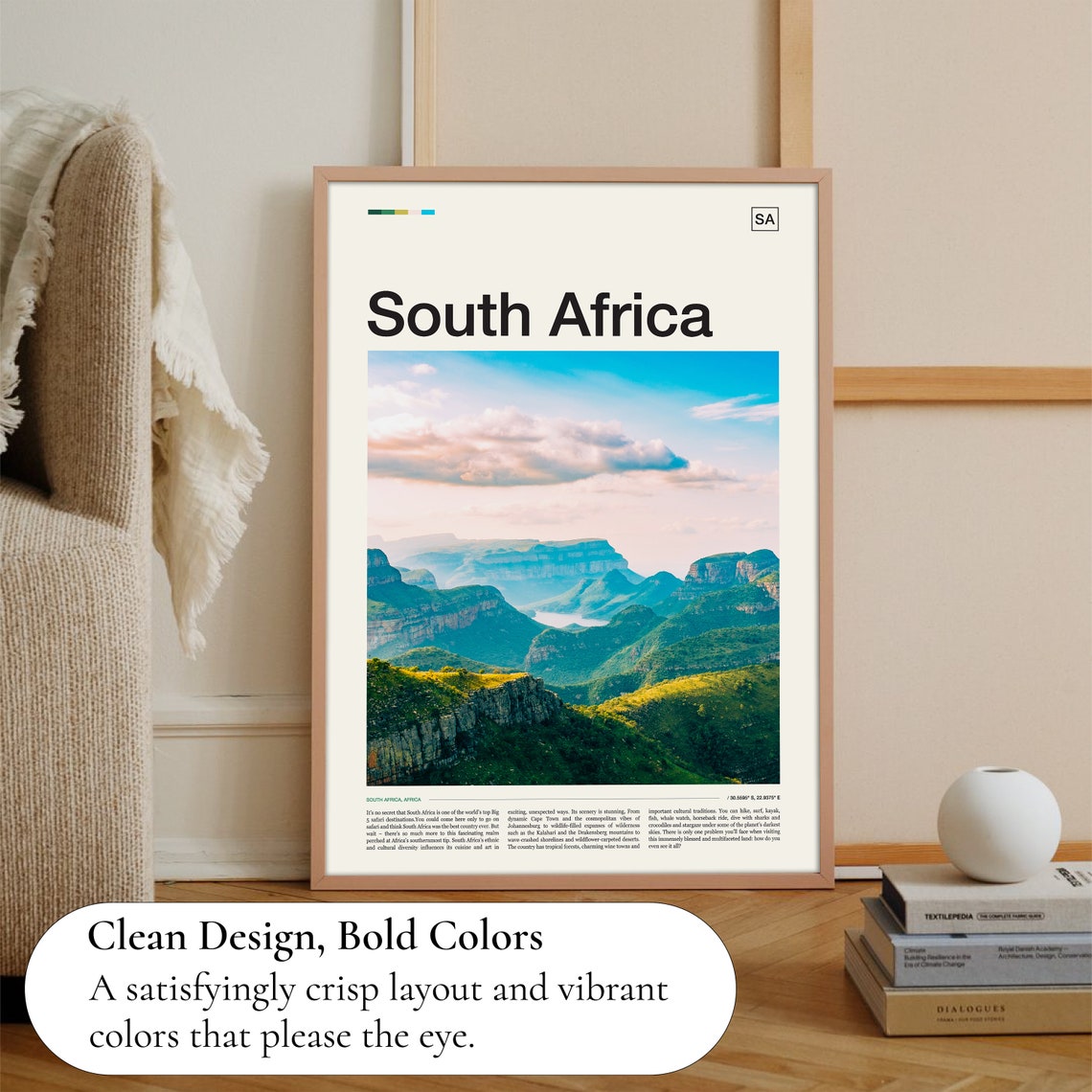 South Africa Print South Africa Poster South Africa Wall Art South Africa Art Print South Africa Artwork South Africa Photo - Image 3