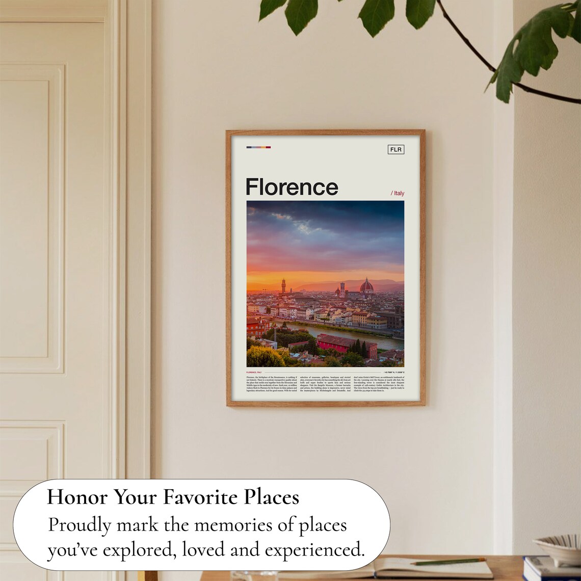 Florence Italy Travel Poster - Image 5