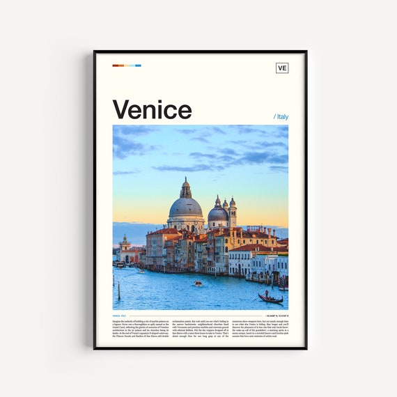 Venice Travel Poster, Italy Place Art Print