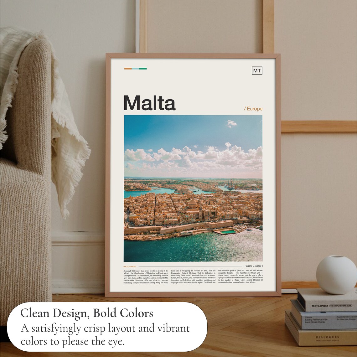 Malta Travel Poster, European Place Art Print - Image 3