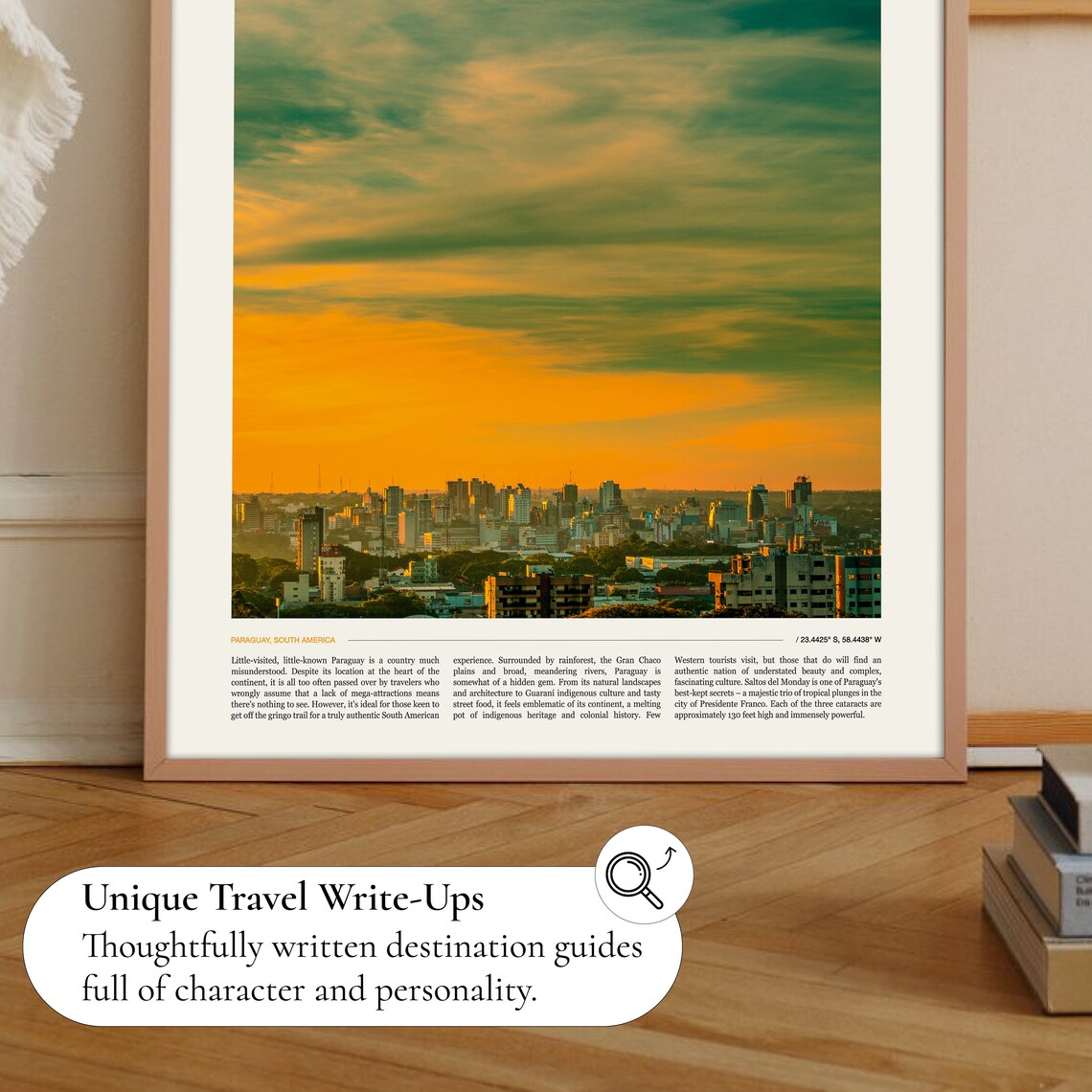 Paraguay City Skyline Golden Sunset South America Urban Photo Poster - Image 2