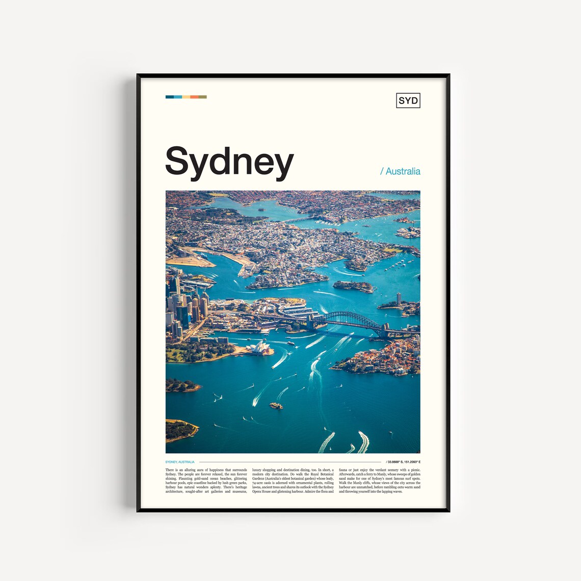 Sydney Photography Travel Poster