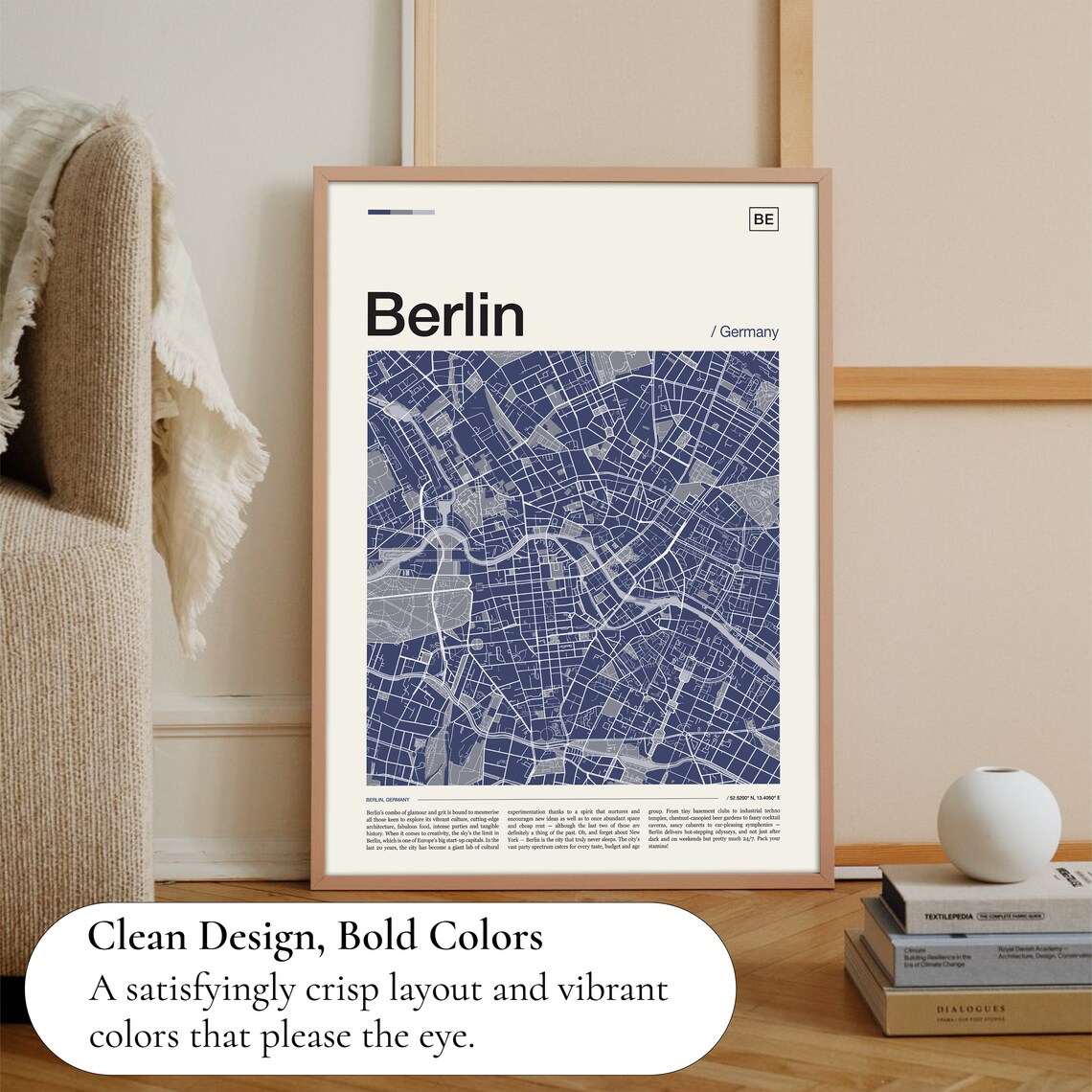 Berlin Map Poster, Travel Wall Art Print - Image 3