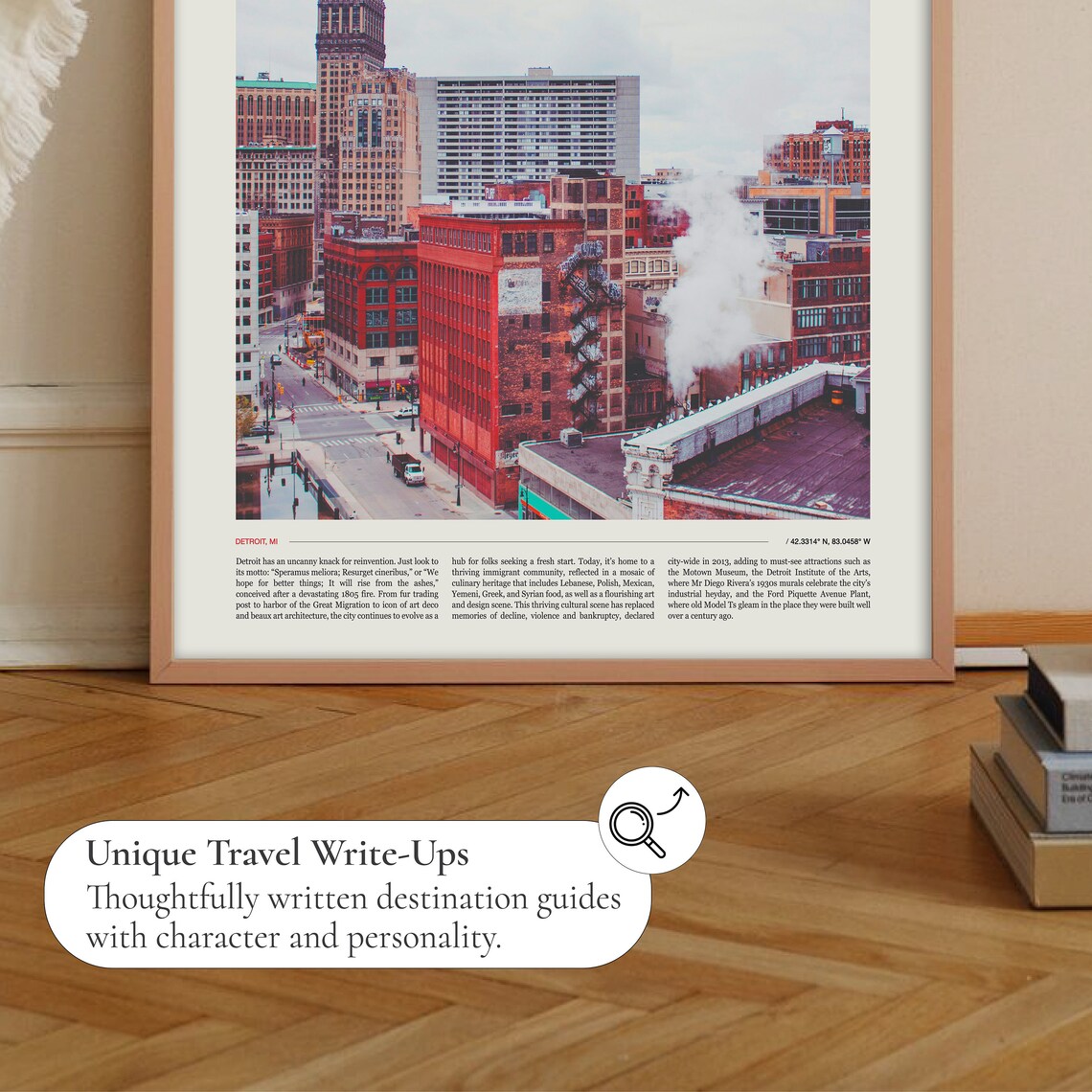 Detroit Travel Poster, Detroit Skyline Art Print - Image 2