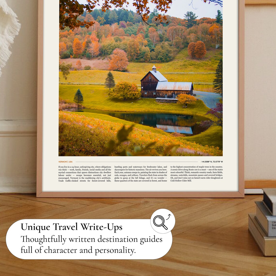 Vermont Travel Poster, Vermont Wall Art Print - Image 2