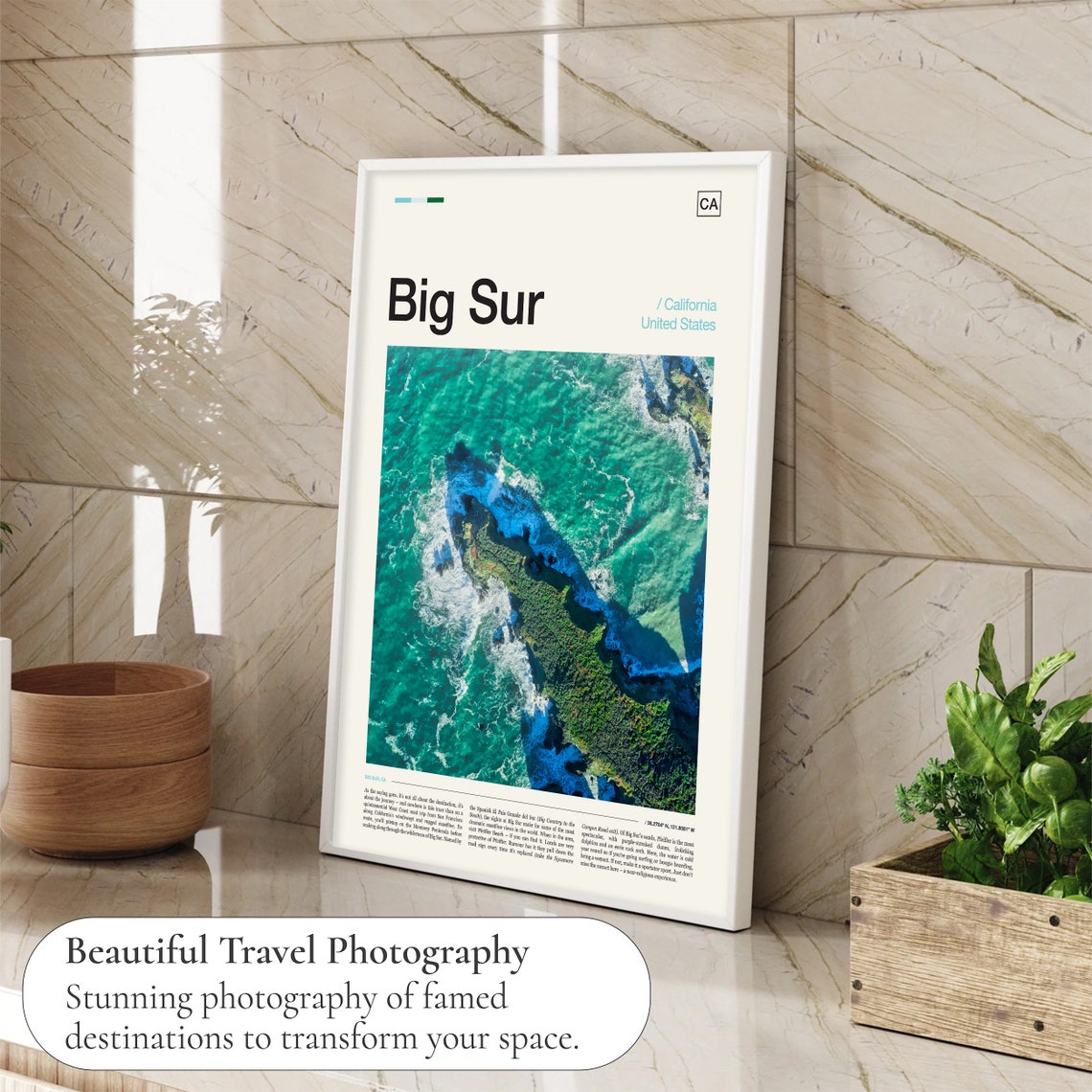 Big Sur Print Big Sur Poster Big Sur Wall Art Big Sur Art Print Big Sur Photo California Poster California Print California Coast - Image 4