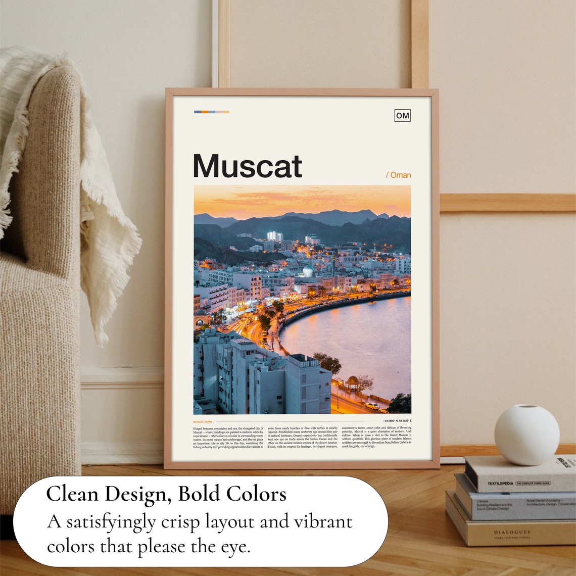Muscat Print Muscat Poster Muscat Wall Art Muscat Art Print Muscat Artwork Muscat Photo Muscat Travel Oman Print Oman Poster - Image 3