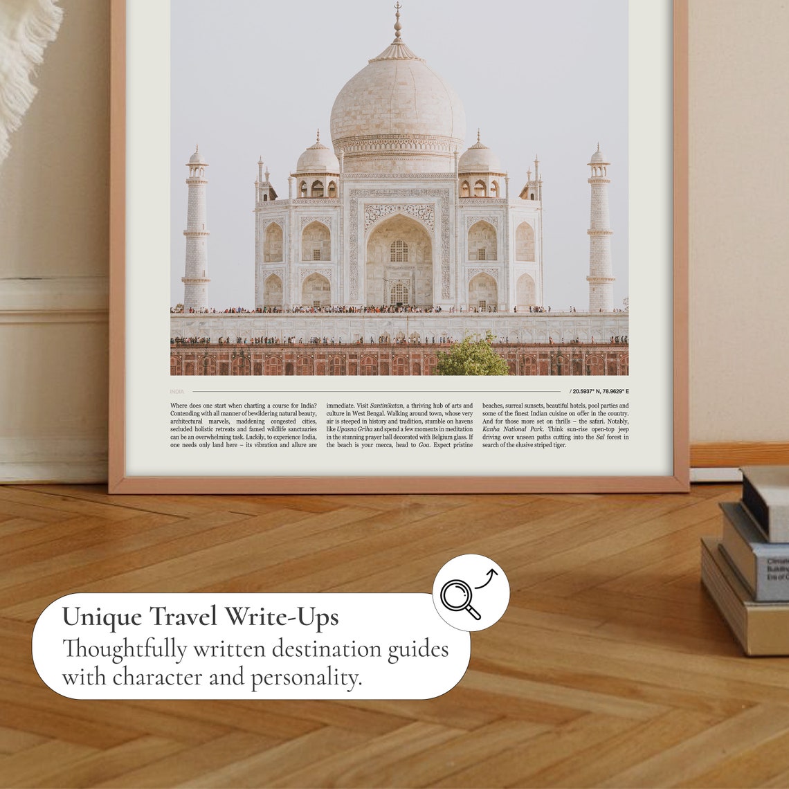 India Taj Mahal White Marble Dome Front View Photo Travel Poster Art - Image 2