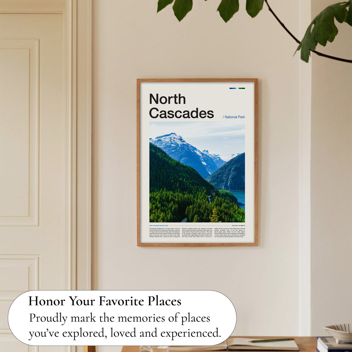North Cascades National Park Snowy Mountain Peaks Photo Poster - Image 5
