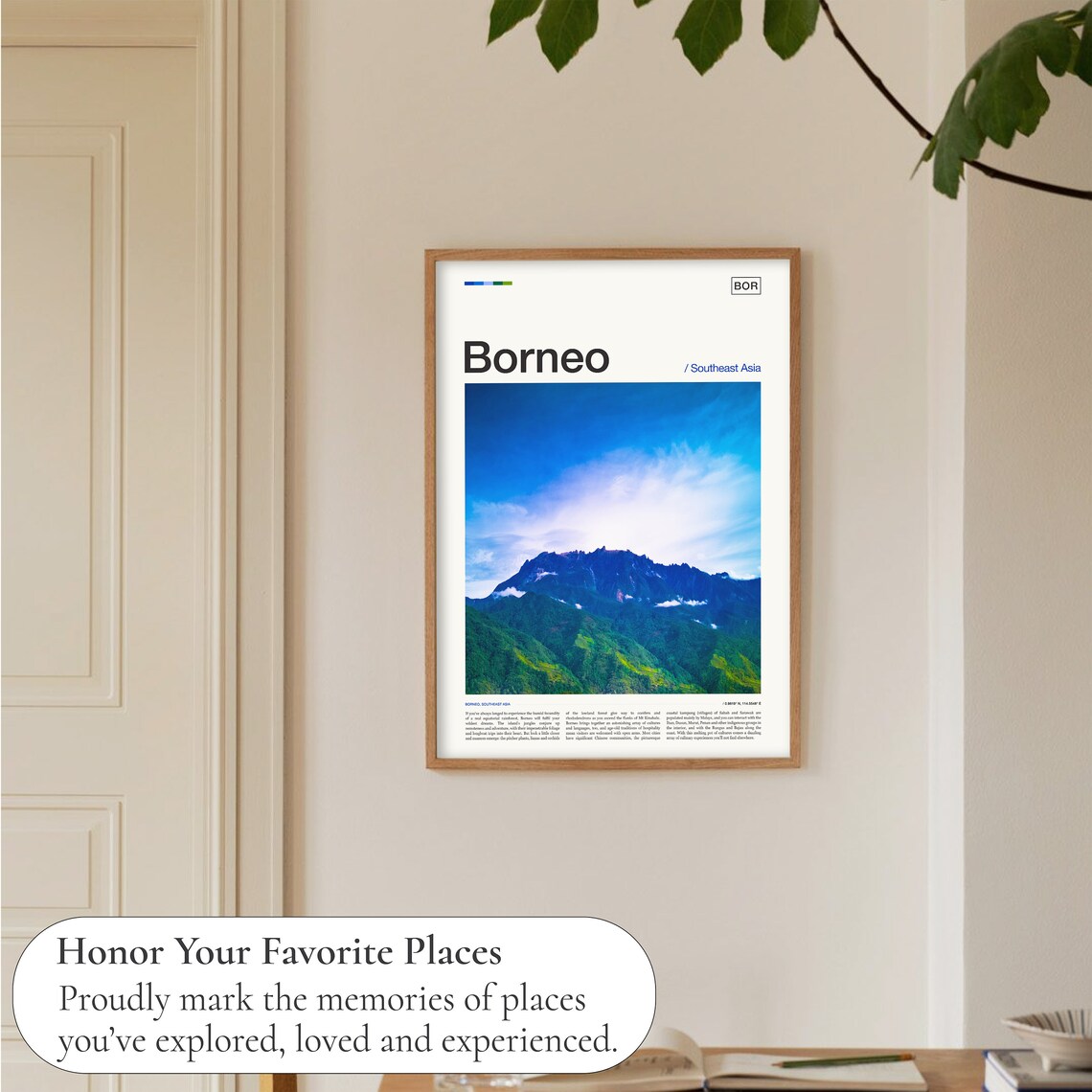Borneo Travel Poster, Place and Destination Print - Image 5