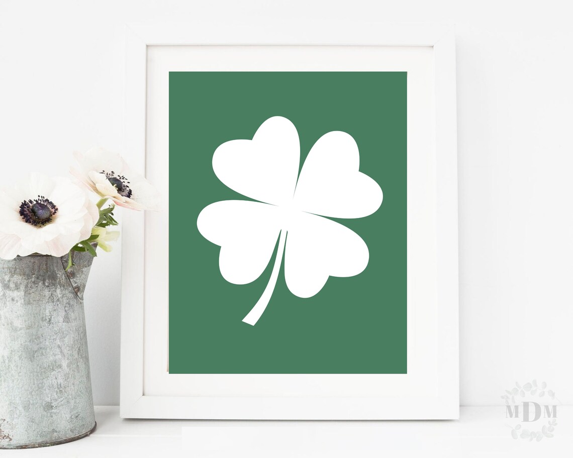 St. Patrick's Day Shamrock Farmhouse Art Print - Image 5