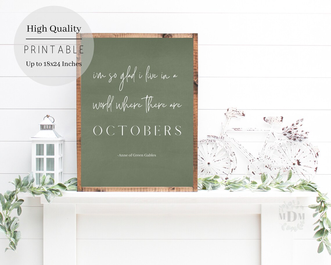Halloween Wall Art, Farmhouse October Quote Print - Image 5