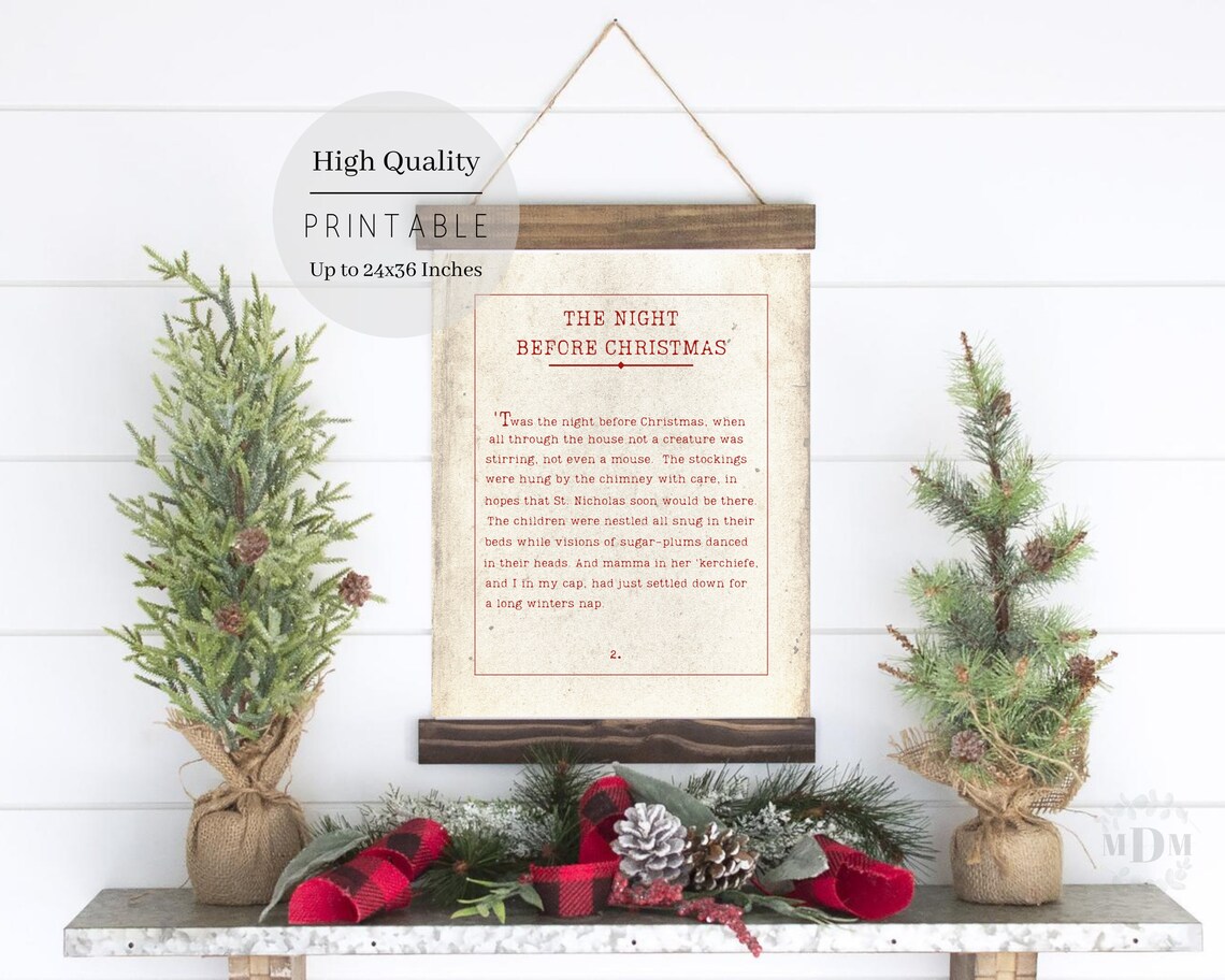 Christmas Twas The Night Before Christmas Poster - Image 2