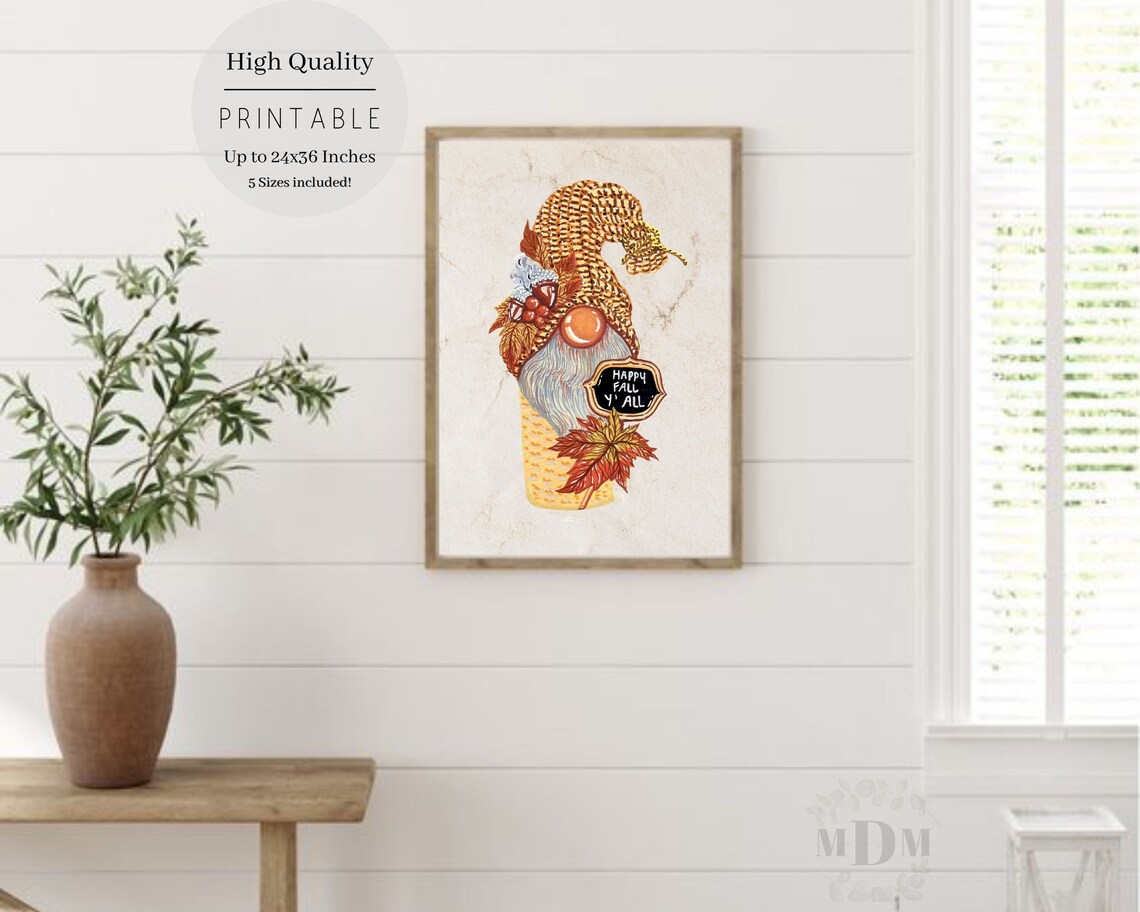 Happy Fall Yall Quote, Modern Farmhouse Decor - Image 3