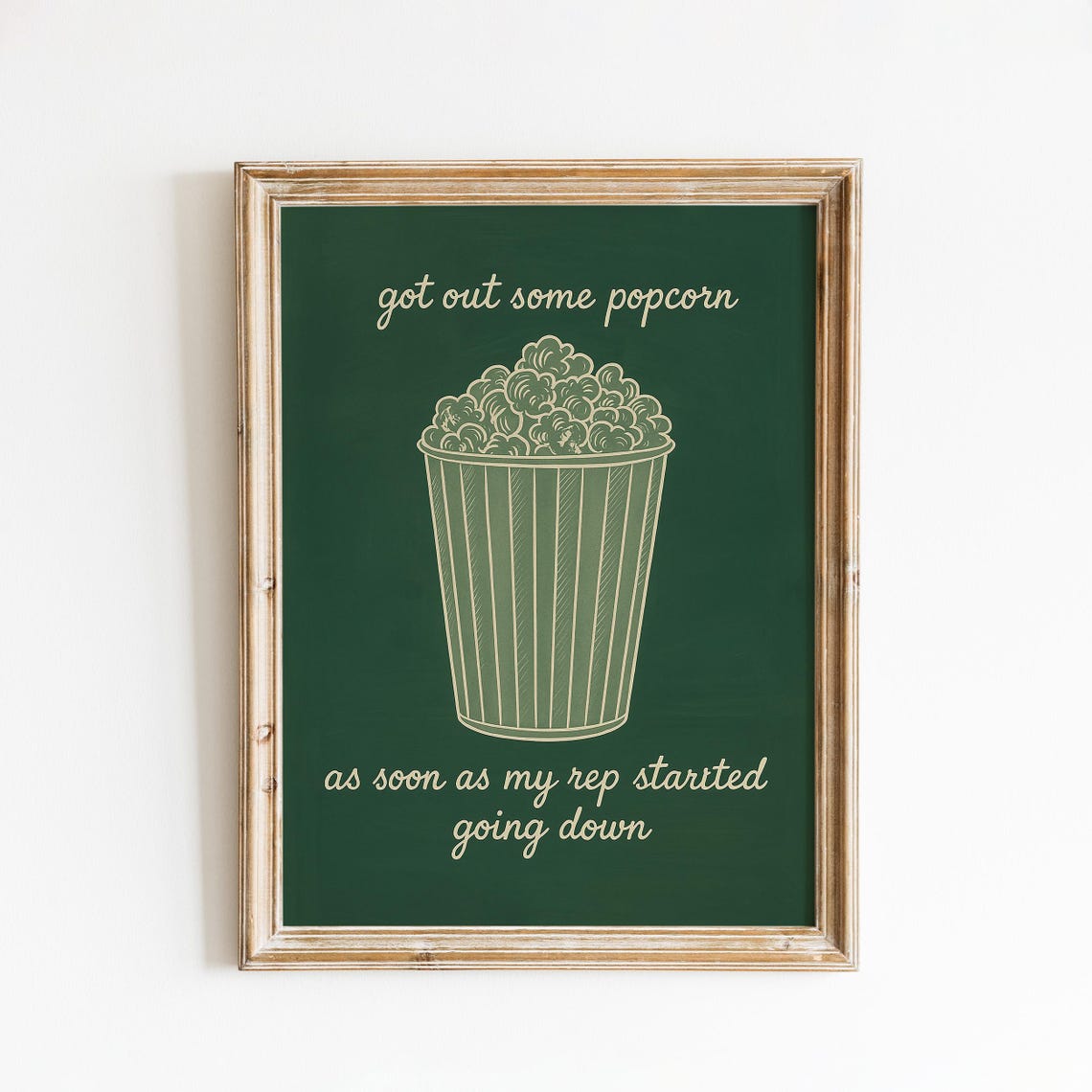 Got Out Some Popcorn Lyric Poster Taylor Swift Reputation Era Art