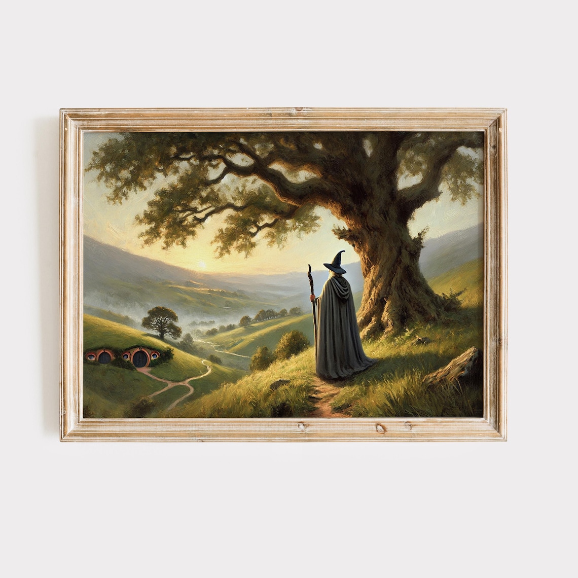 Wizard In The Shire Fantasy Landscape Art Print