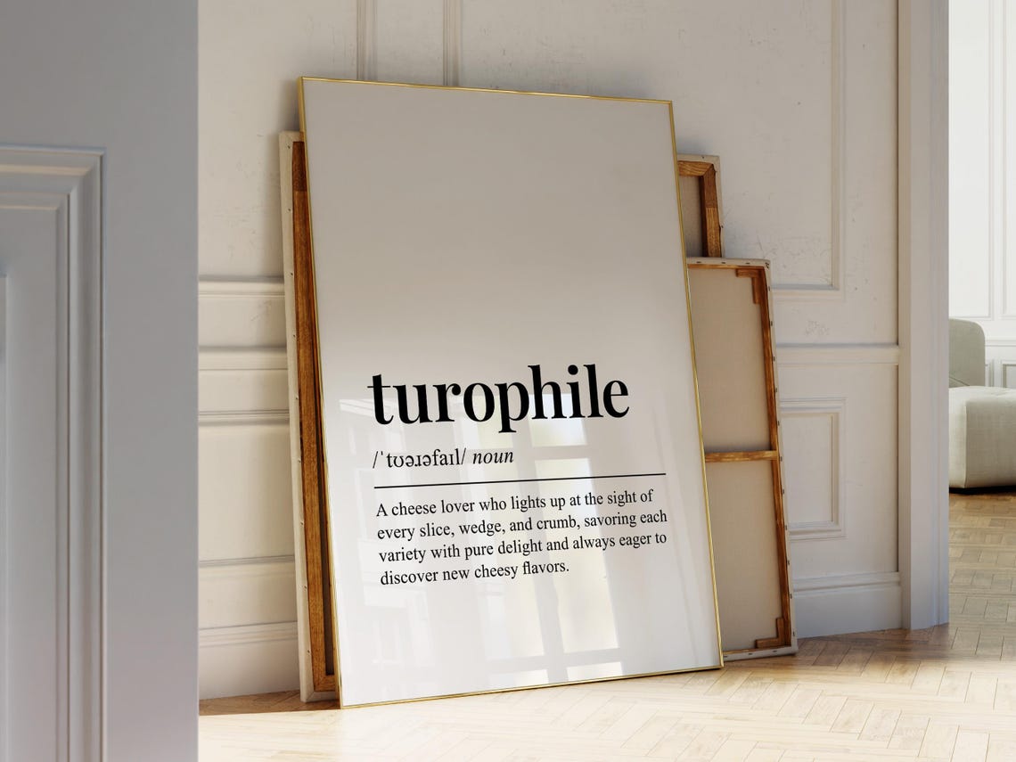 Turophile Cheese Lover Definition Print Fun Kitchen Wall Decor - Image 3