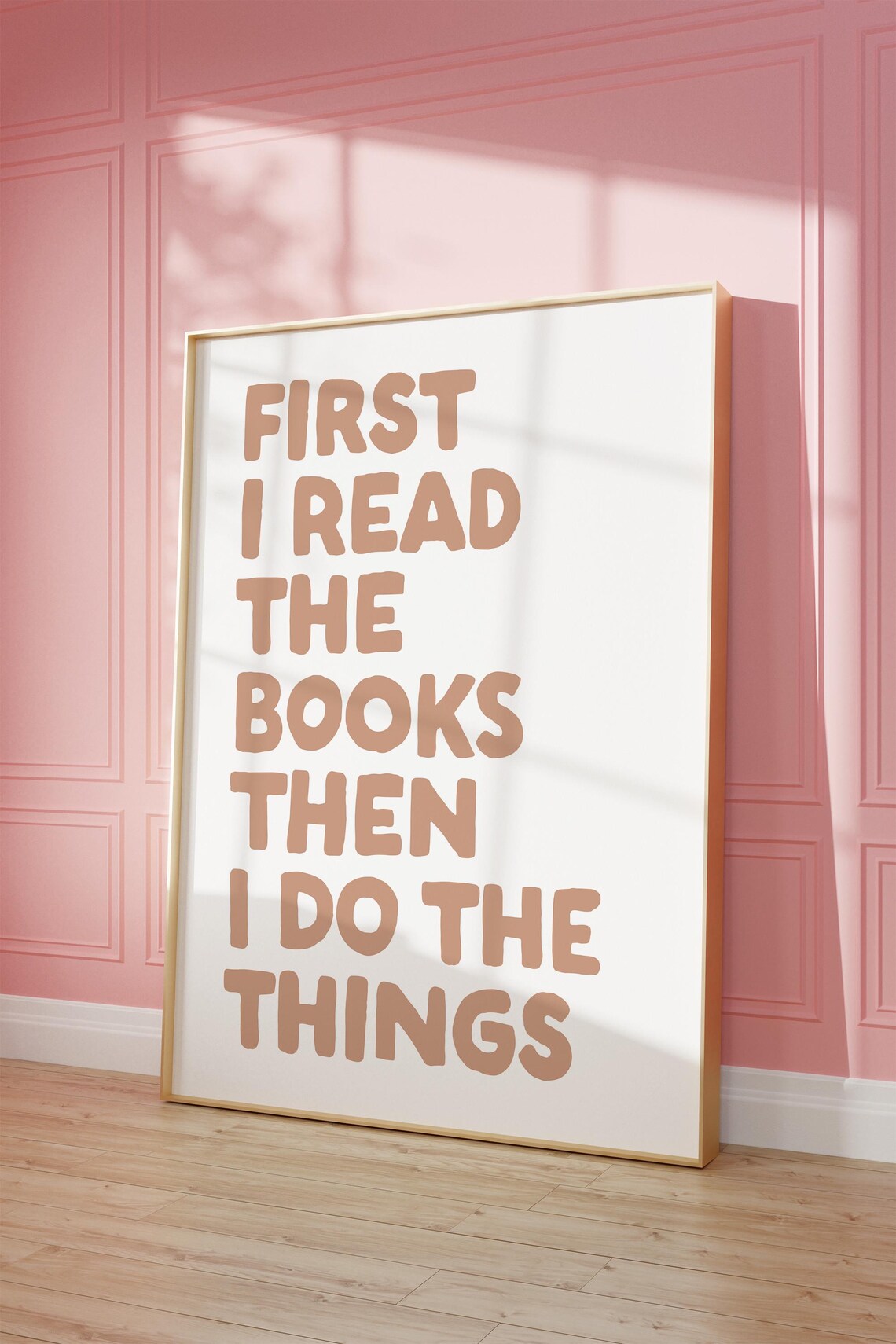 Neutral Bookish Quote Print Reader Wall Art Gift For Reader Book Lover Gift Cute Book Quote Print Bookshelf Decor - Image 2