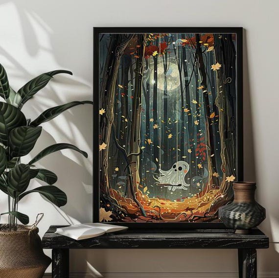 Fall Cute Ghost Halloween Jigsaw Puzzles Art Gift 5001000 Piece Autumn Halloween Ghost Puzzle Halloween Decor Gift Family Halloween Gift