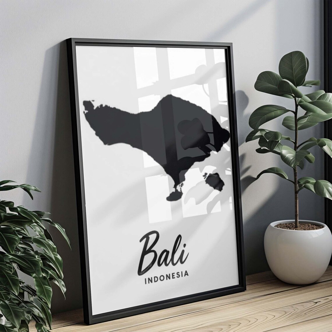 Custom Bali Map Art Print