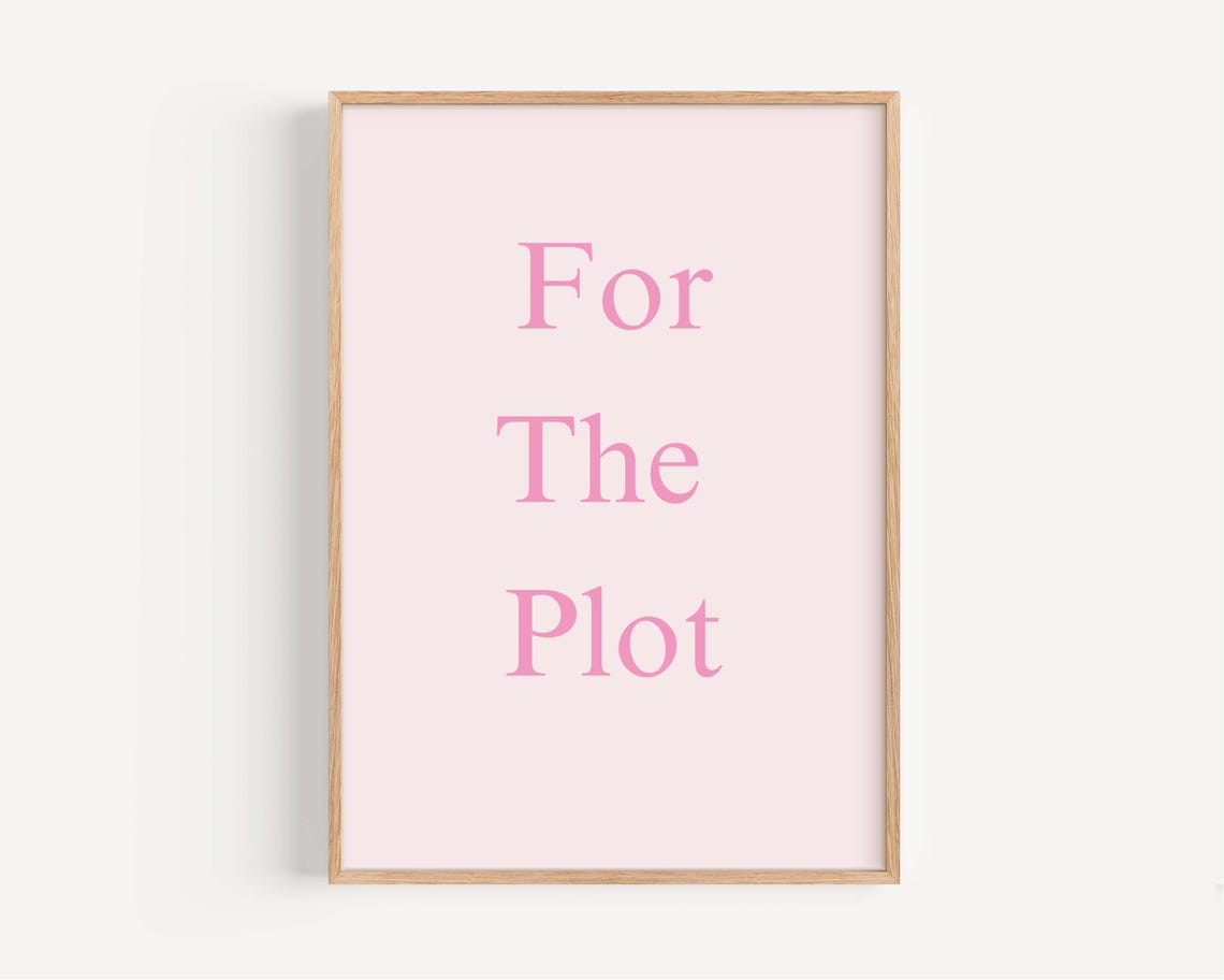 Dorm For The Plot Print Minimalist College Art