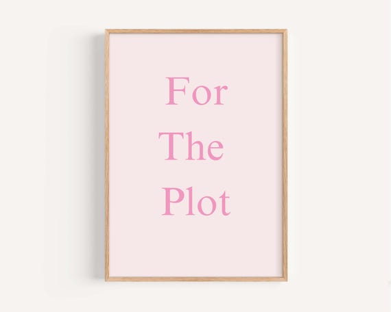 Dorm For The Plot Print Minimalist College Art
