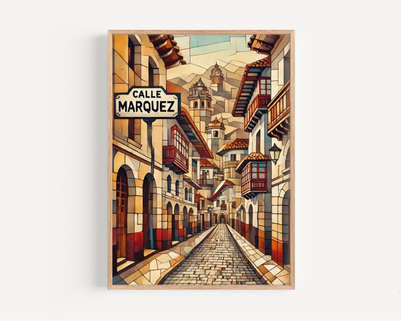 Calle Mrquez Cusco Print Peru Travel Art Cityscape Wall Decor