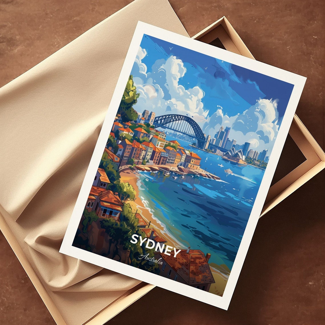 Sydney Harbour Bridge Opera House Waterfront Vista Travel Poster - Image 3