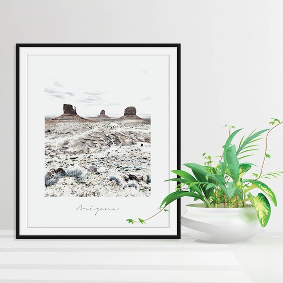 Arizona Landscape Print Arizona Gifts Desert Landscape Monument Valley Wall Art Arizona Desert State Wall Decor