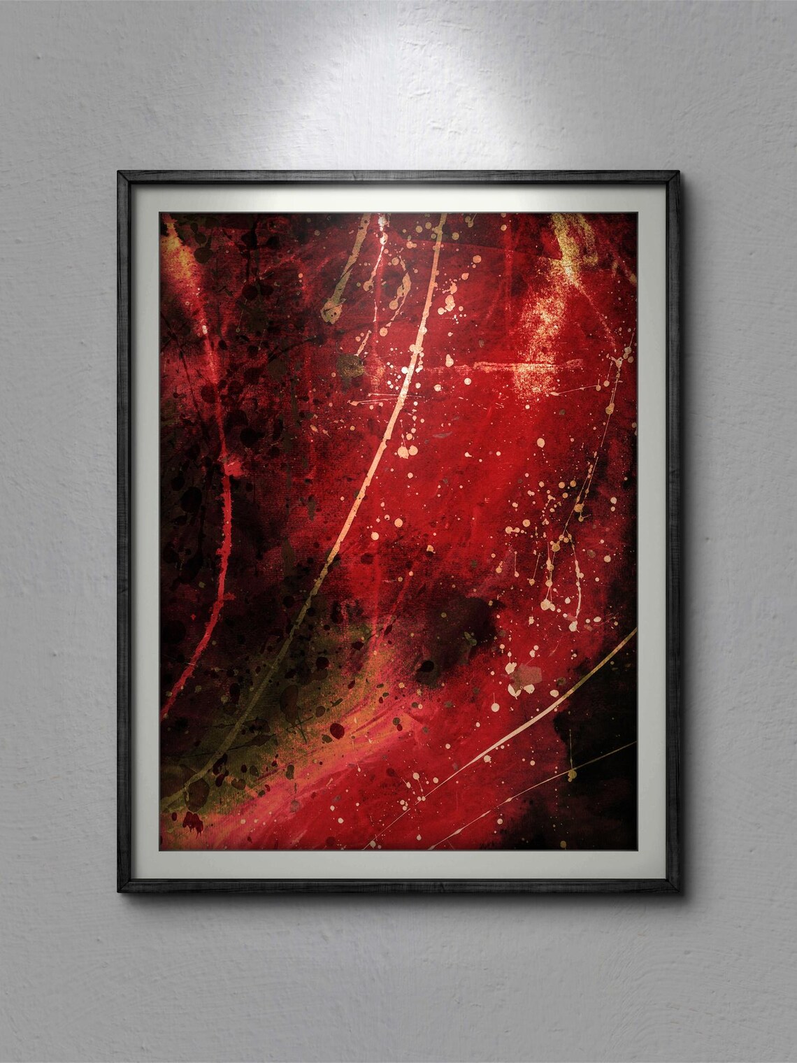 Abstract Nature Mixed Media Artwork, Color Explosion - Image 3