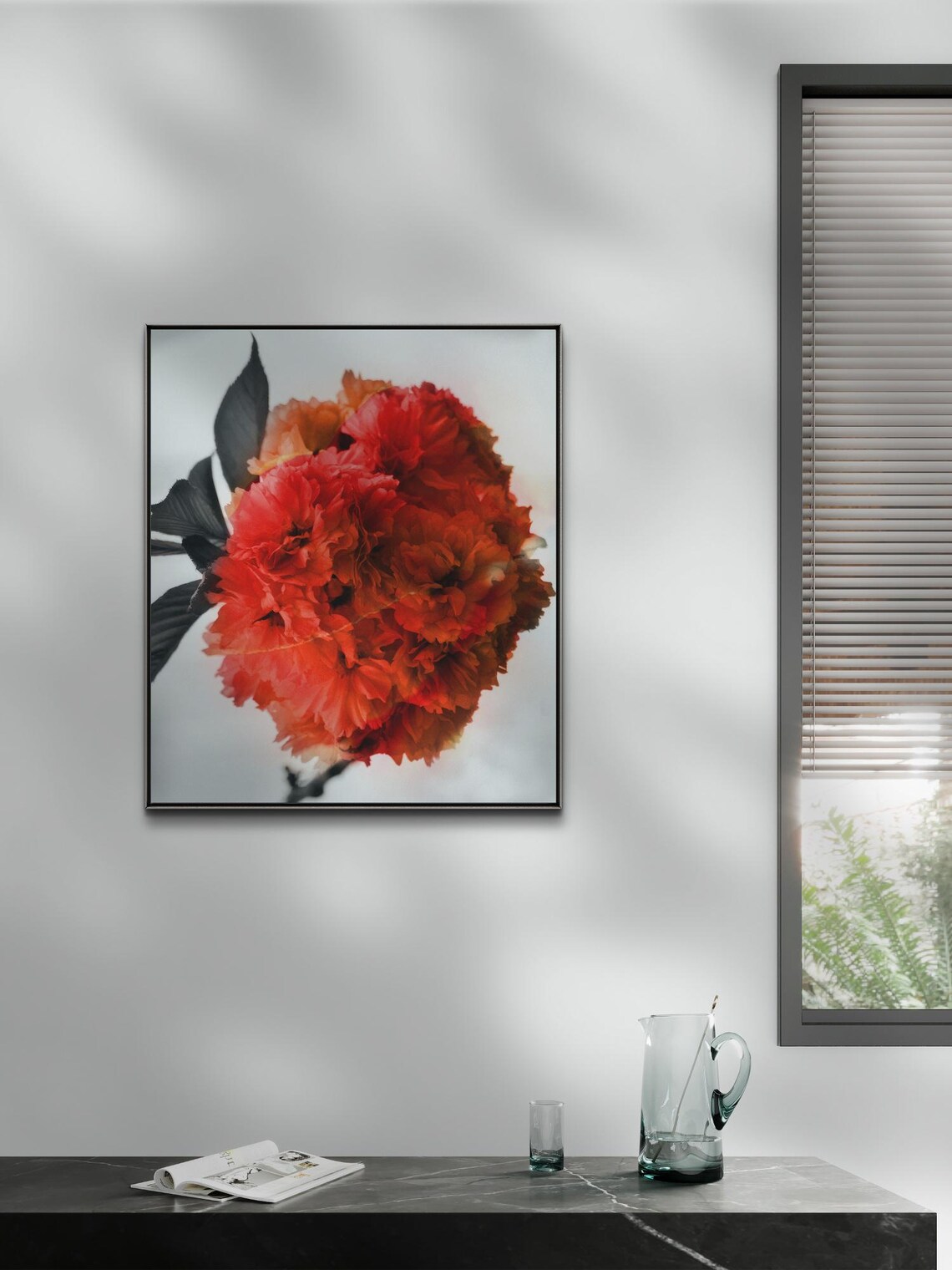 Dramatic Color Enhanced Flower Photograph