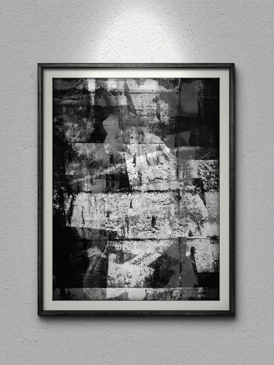 Old Abandoned Building, Black And White Abstract - Image 3