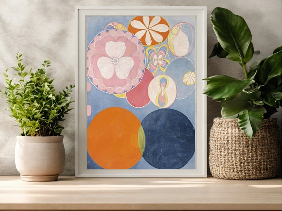 Hilma Af Klint Childhood Wall Art Minimalist Painting Hilma Af Klint Poster Gift For Home