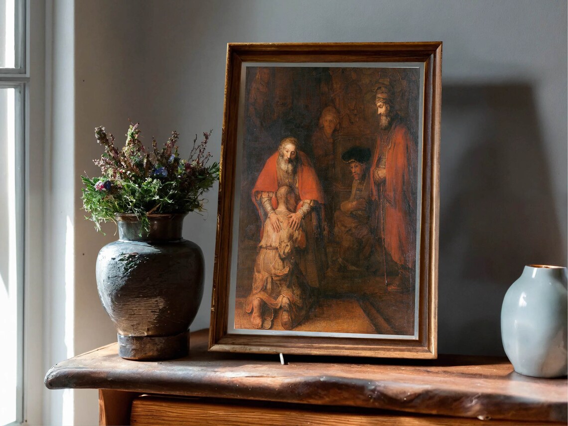 Return Of The Prodigal Son, Rembrandt Art Print - Image 7
