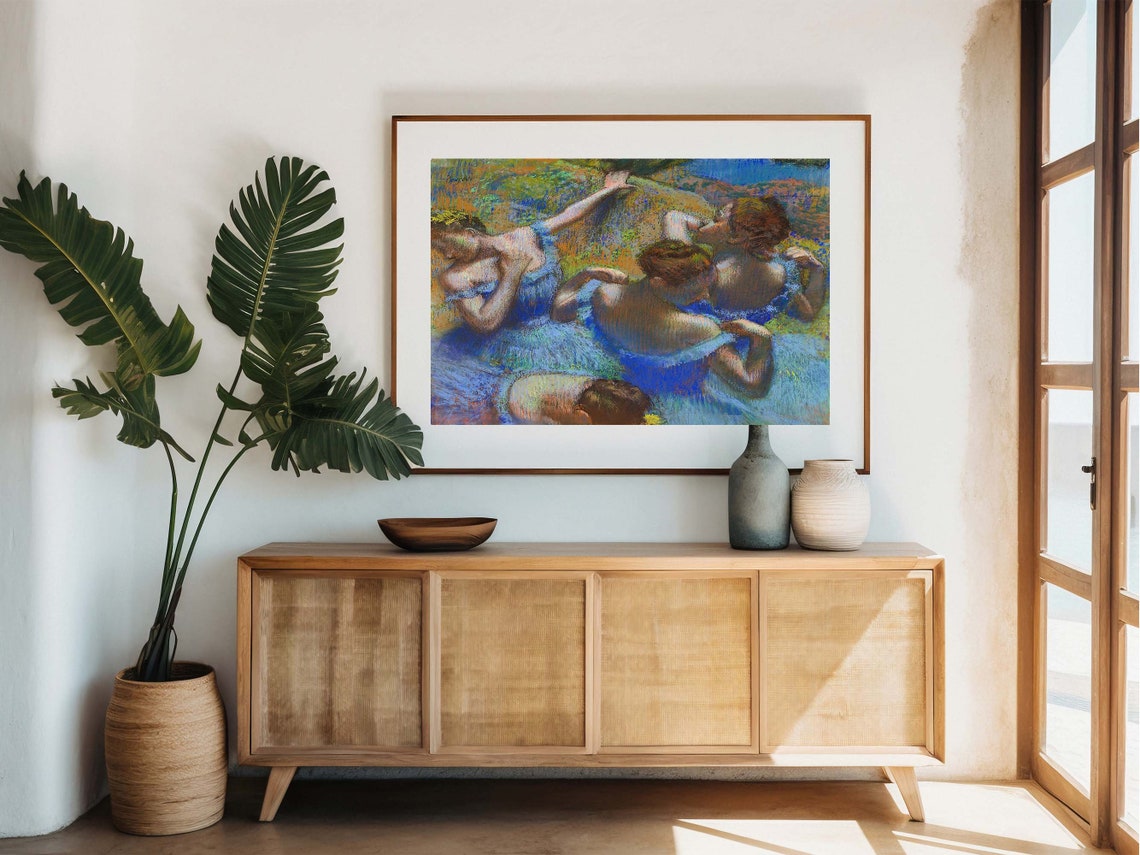 Edgar Degas Blue Dancers Famous Pastel Ballerinas Classic Print - Image 6