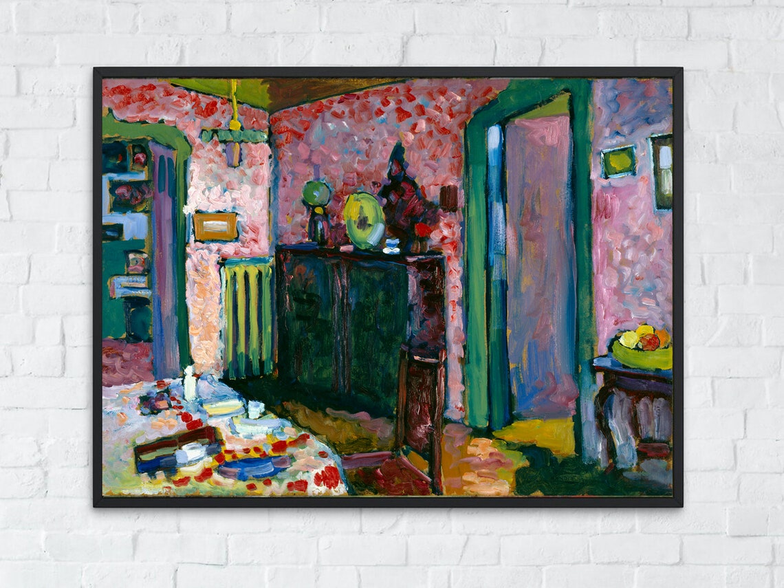 Kandinsky Colorful Interior Fauvist Expressionist Art Poster - Image 7