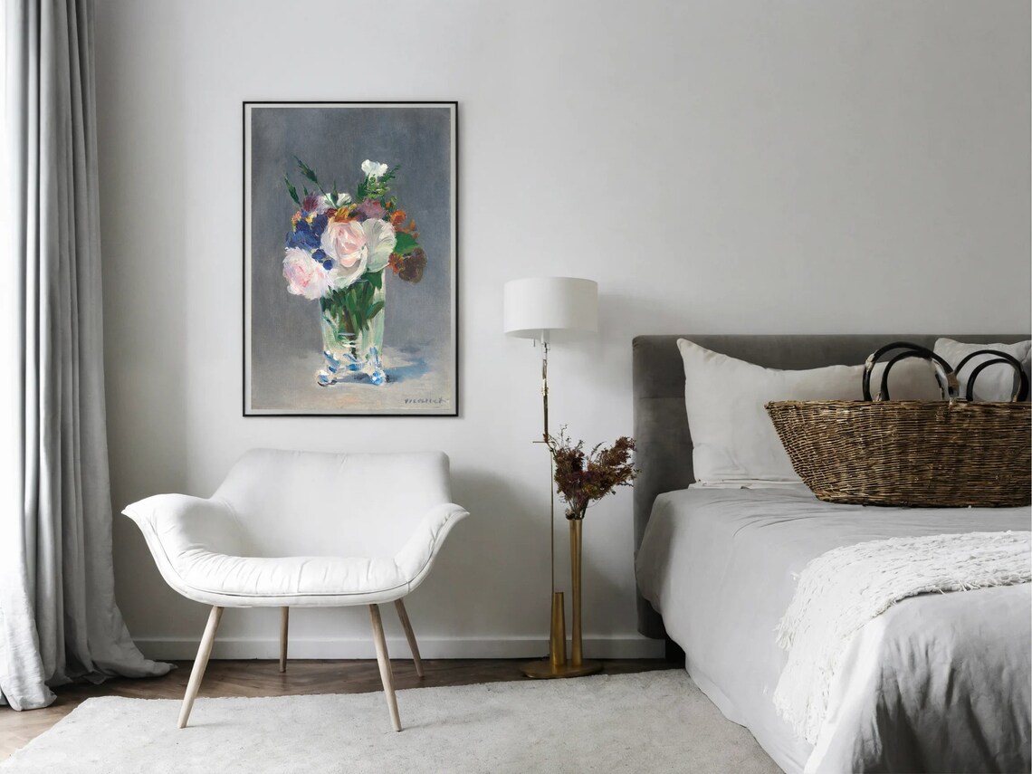 Edouard Manet Flowers in a Crystal Vase Floral Still Life Poster - Image 6